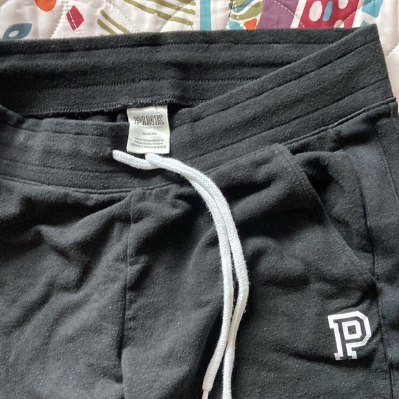 Victoria secret sweat pants. Black medium. Good condition.  Hardly worn. - Picture 3 of 3